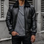 Blouson D'aviateur Noir Sunday – Image 2