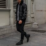 Blouson D'aviateur Noir Sunday – Image 4