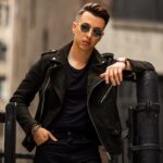 Blouson Moto Dark Olive Suede Saturday – Image 2