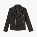 Blouson Moto Dark Olive Suede Saturday – Image 5