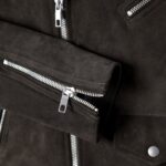 Blouson Moto Dark Olive Suede Saturday – Image 10
