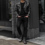 Blouson Moto Tuesday Noir Effet Vieilli – Image 4