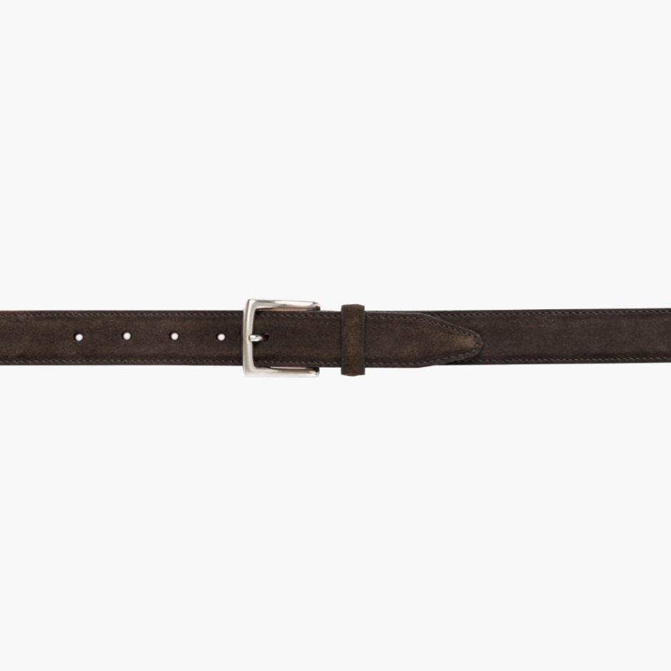Ceinture En Cuir Classique Pour Femme En Daim Olive Foncé Mardi – Image 3
