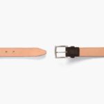 Ceinture En Cuir Classique Pour Femme En Daim Olive Foncé Mardi – Image 4