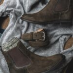 Ceinture En Cuir Classique Pour Femme En Daim Olive Foncé Mardi – Image 7