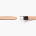Ceinture En Cuir Classique Pour Femme Mercredi Marron – Image 4