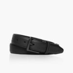 Ceinture En Cuir Classique Pour Femme Sunday Noir Mat