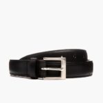 Ceinture En Cuir Classique Pour Hommes Dimanche Noir – Image 2
