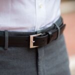 Ceinture En Cuir Classique Pour Hommes Dimanche Noir – Image 4