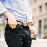 Ceinture En Cuir Classique Pour Hommes Lundi Naturel Chromexcel – Image 4