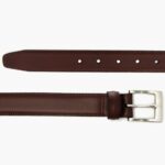 Ceinture En Cuir Classique Pour Hommes Mardi Marron – Image 3