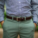 Ceinture En Cuir Classique Pour Hommes Mardi Marron – Image 4