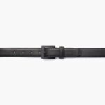 Ceinture En Cuir Classique Pour Hommes Samedi Noir Mat – Image 3