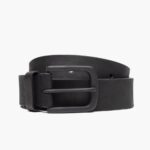 Ceinture En Cuir Héritage Noir Mat Pour Hommes Dimanche – Image 2