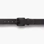 Ceinture En Cuir Héritage Noir Mat Pour Hommes Dimanche – Image 3