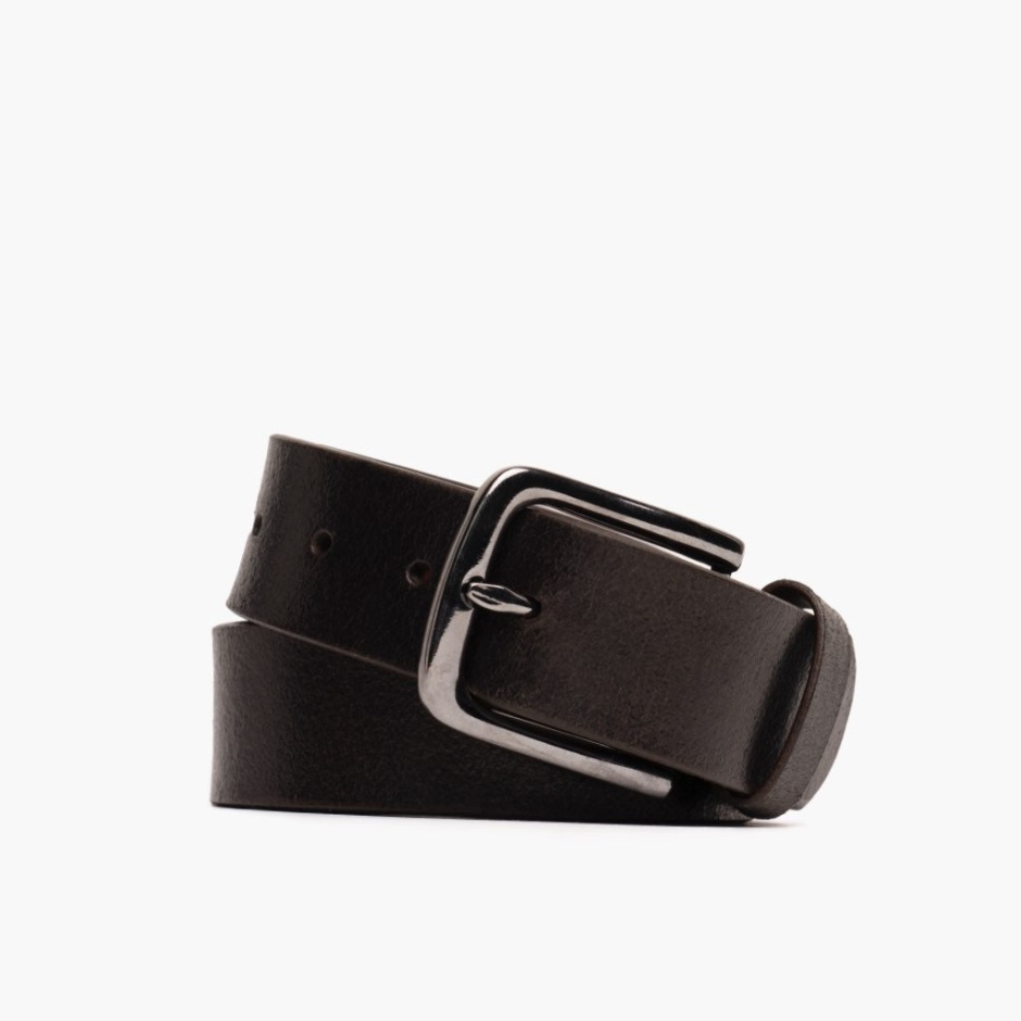 Ceinture En Cuir Héritage Pour Homme Lundi Cacao – Image 2