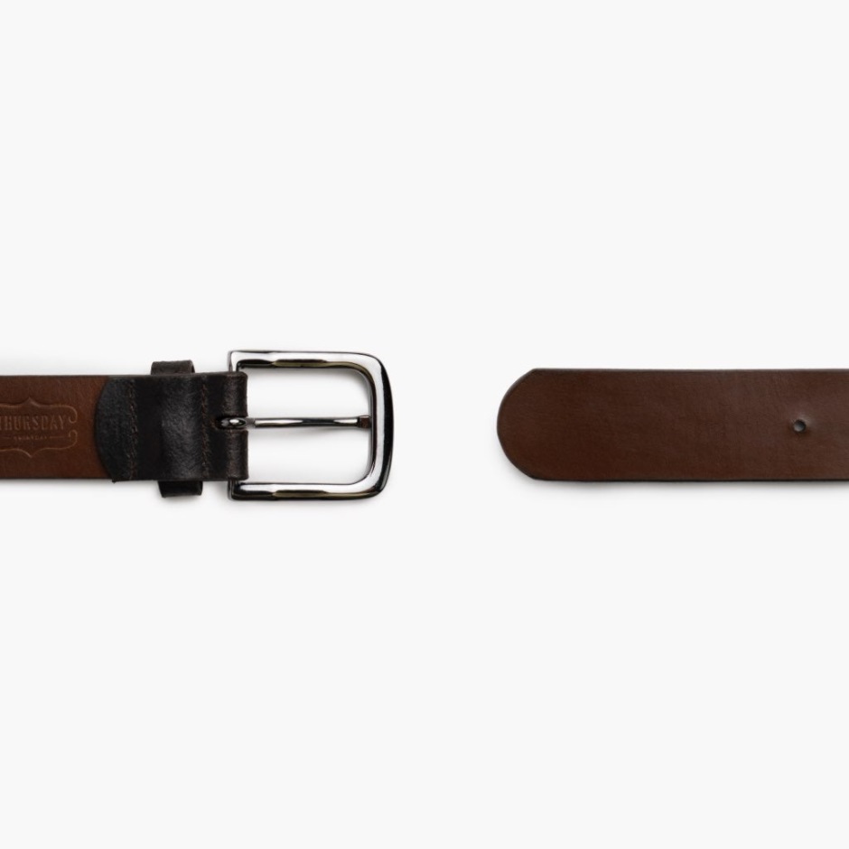 Ceinture En Cuir Héritage Pour Homme Lundi Cacao – Image 4