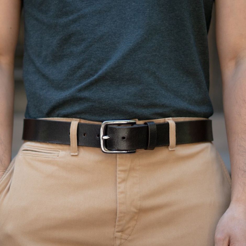 Ceinture En Cuir Héritage Pour Homme Lundi Cacao – Image 5