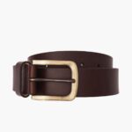 Ceinture En Cuir Marron Héritage Pour Homme Wednesday – Image 2