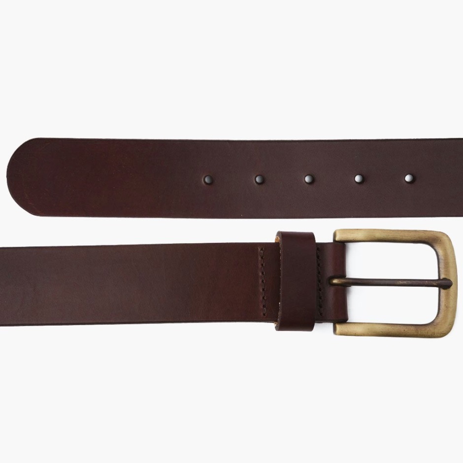 Ceinture En Cuir Marron Héritage Pour Homme Wednesday – Image 3