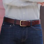 Ceinture En Cuir Marron Héritage Pour Homme Wednesday – Image 4