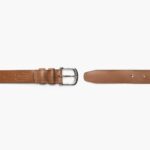 Ceinture En Cuir Raffiné Pour Hommes Du Dimanche Caramel – Image 4