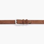 Ceinture En Cuir Raffiné Pour Hommes En Daim Cognac Samedi – Image 3