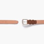 Ceinture En Cuir Raffiné Pour Hommes En Daim Cognac Samedi – Image 4