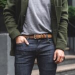 Ceinture En Cuir Raffiné Pour Hommes En Daim Cognac Samedi – Image 6