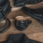 Ceinture En Cuir Richelieu Pour Hommes Mercredi Noir – Image 7