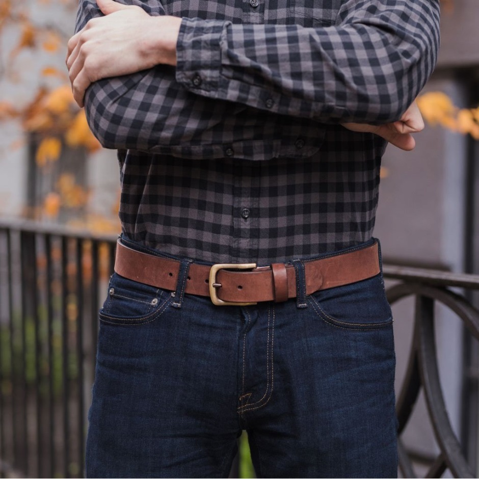 Ceinture Homme Héritage En Cuir Sunday Terracotta – Image 4