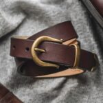 Ceinture Western En Cuir Pour Femme Marron Jeudi – Image 7