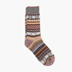 Chaussettes Norvégiennes Sodello Gris Chiné Samedi Pour Hommes