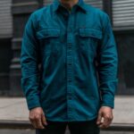 Chemise De Flanelle Bleu Légion Des Champs Mercredi – Image 5