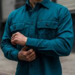 Chemise De Flanelle Bleu Légion Des Champs Mercredi – Image 6