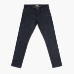 Indigo (slim Tapered) Jean Slim Fuselé à Lisière Du Samedi