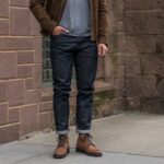 Indigo (slim Tapered) Jean Slim Fuselé à Lisière Du Samedi – Image 8