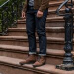 Indigo (slim Tapered) Jean Slim Fuselé à Lisière Du Samedi – Image 9