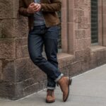 Indigo (slim Tapered) Jean Slim Fuselé à Lisière Du Samedi – Image 10