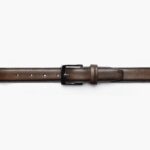 Jeudi Café Noir Ceinture En Cuir Classique Pour Hommes – Image 3