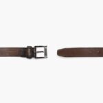 Jeudi Café Noir Ceinture En Cuir Classique Pour Hommes – Image 4