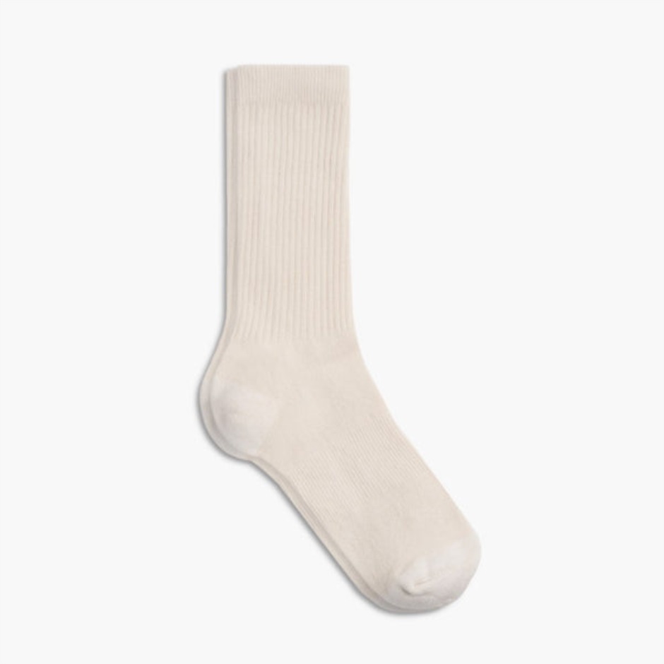 jeudi_chaussettes_sodello_classic_crew_blanc_casse_pour_homme.jpg Jeudi Chaussettes Sodello Classic Crew Blanc Cassé Pour Homme – Image 1