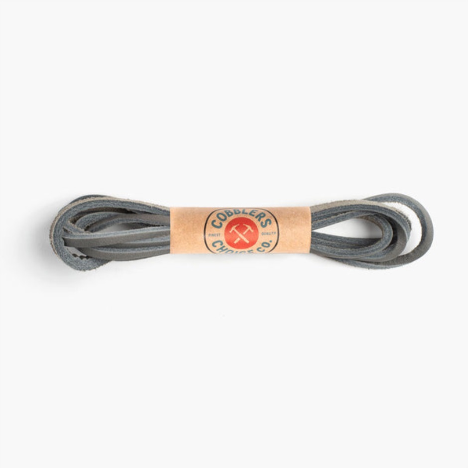 lacets_cuir_jeudi_gris_fume.jpg Lacets Cuir Jeudi Gris Fumé – Image 1