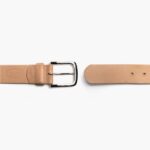 Mercredi Ceinture Homme Patrimoine Cuir Vachette Naturelle – Image 4