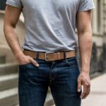 Mercredi Ceinture Homme Patrimoine Cuir Vachette Naturelle – Image 6