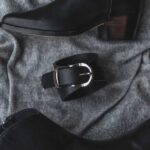 Mercredi Ceinture Western Femme En Cuir Noir – Image 7