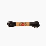 Mercredi Lacets Plats En Coton Ciré Marron – Image 2
