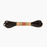 Mercredi Noir Lacets Plats En Coton Ciré