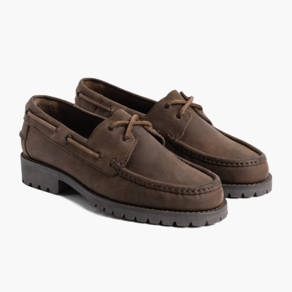 mocassins_saturday_tobacco_cousus_a_la_main.jpg Mocassins Saturday Tobacco Cousus à La Main – Image 1