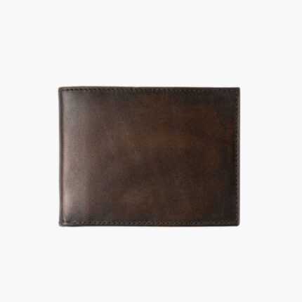 Portefeuille à Deux Volets Mercredi Café Noir